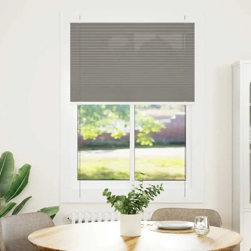 Jaluza plisata antracit 90x100 cm latime tesatura 89,4 cm