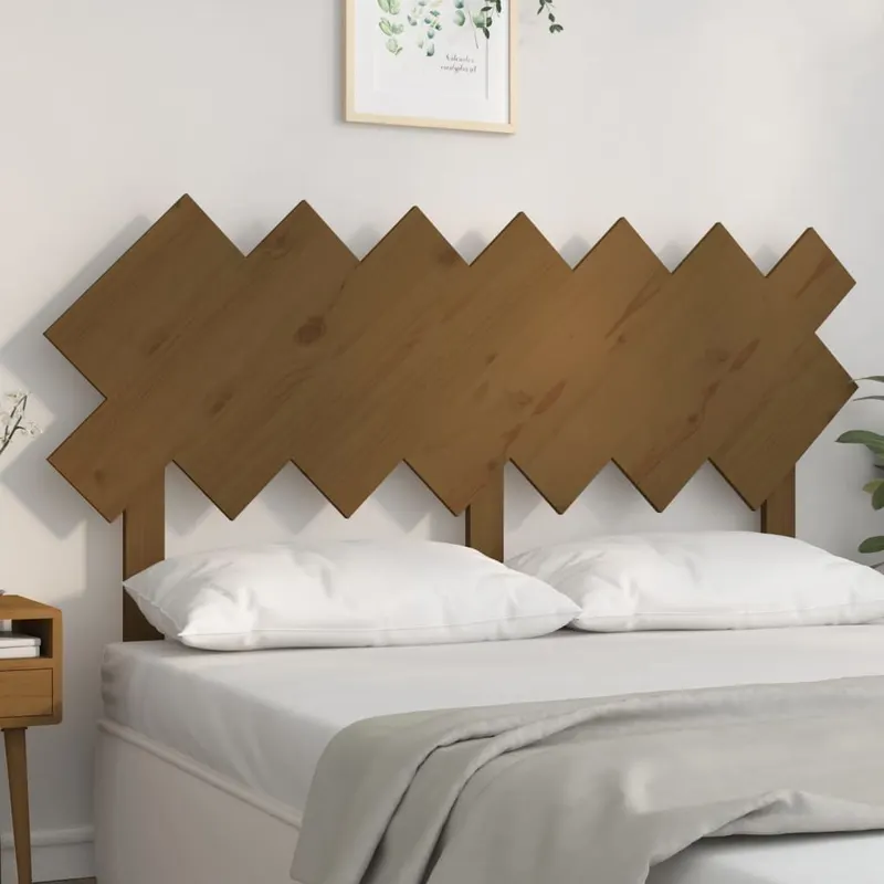 tablie de pat, maro miere, 141x3x80,5 cm, lemn masiv de pin