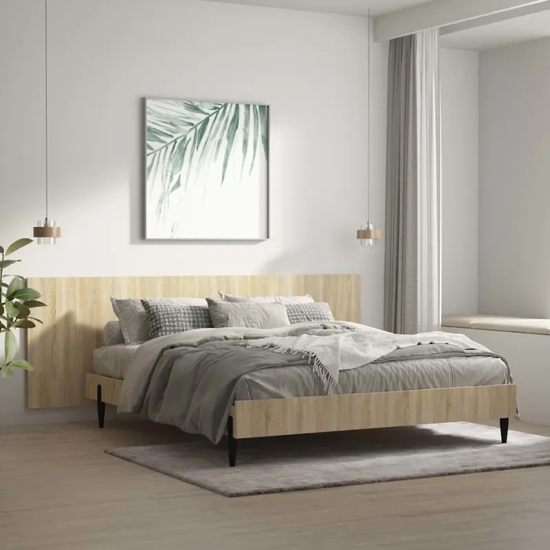 tablie de pat,perete,stejar sonoma,240x1,5x80 cm,lemn prelucrat