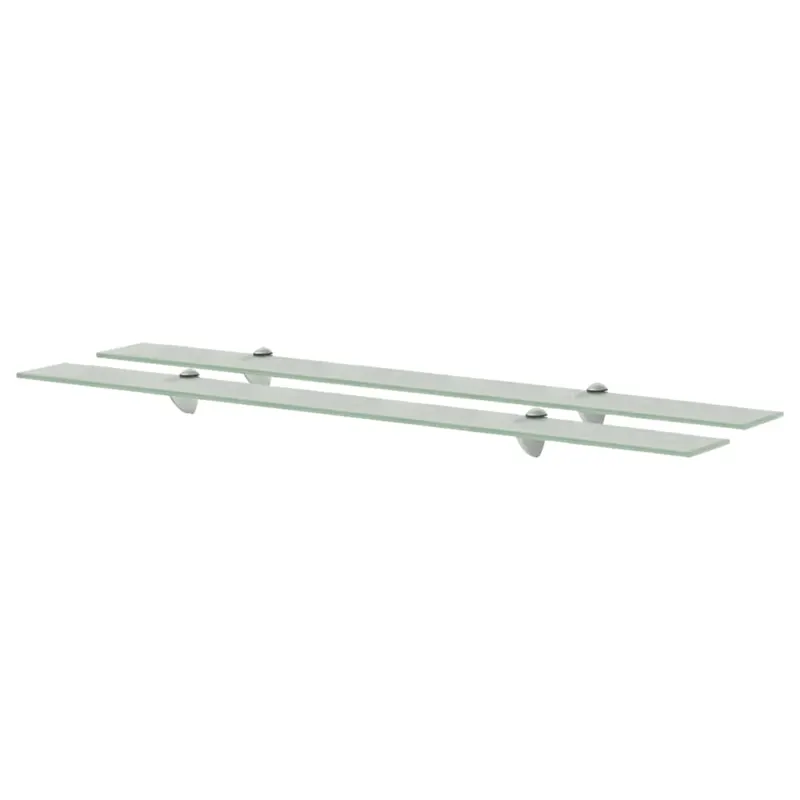 rafturi suspendate, 2 buc., 100 x 20 cm, sticla, 8 mm