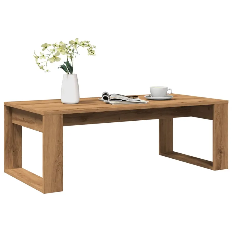 masuta de cafea, stejar artizanal, 102x50x35 cm lemn prelucrat