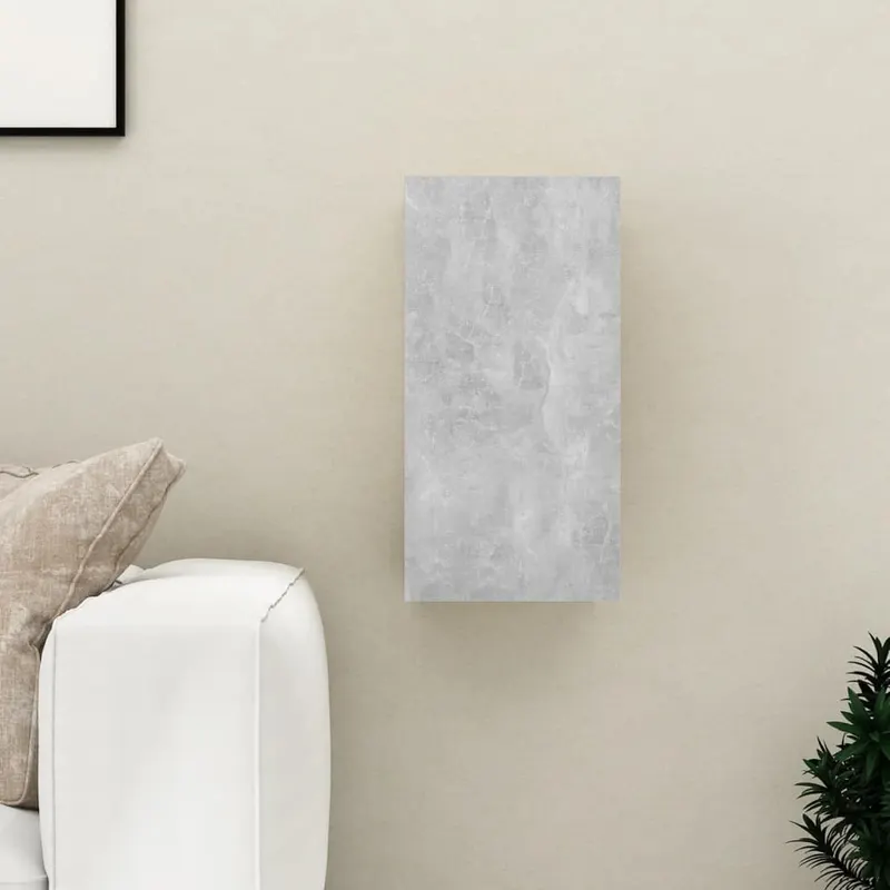 comoda tv, gri beton, 30,5x30x60 cm, lemn prelucrat