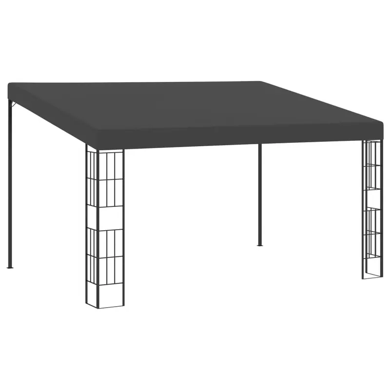 pavilion de perete, antracit, 3 x 4 m, material textil