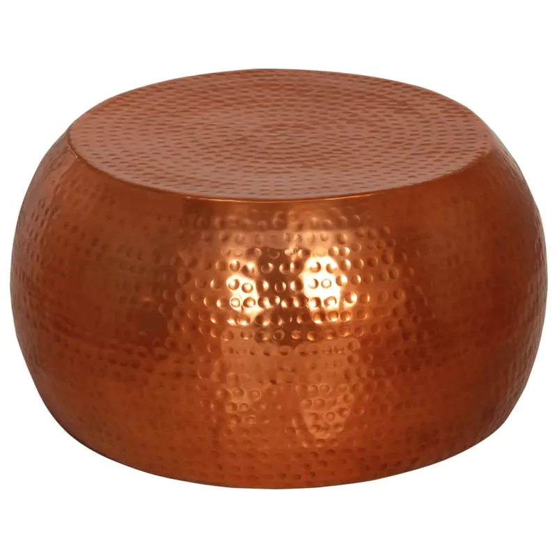 masuta de cafea, alama, Ø55x28 cm, aluminiu