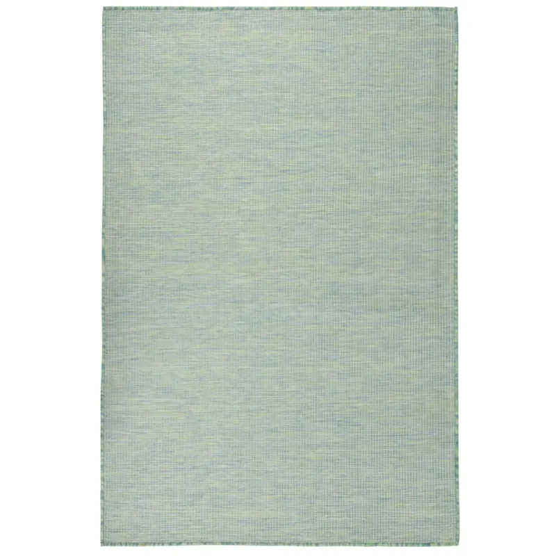 covor de exterior, turcoaz, 120x170 cm, tesatura plata