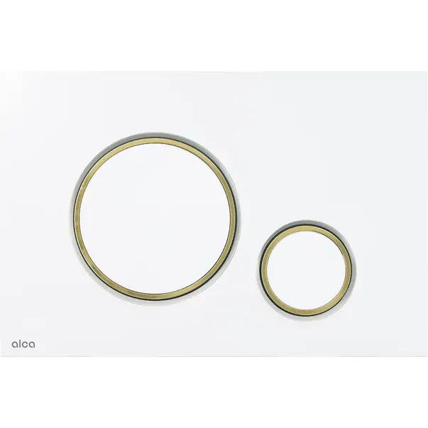Clapeta de actionare Alca Thin M775 alb - auriu lucios
