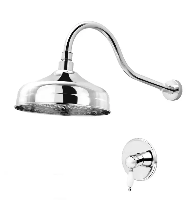 Sistem de dus FDesign Lacrima, incastrat, 170 mm, 1 functie, crom, FD1-LRA-7PASET2-11