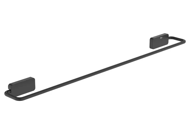 Bara prosop Roca A817726NB0, 608 mm, 65 mm, 2 orificii instalare, 1 rafturi, pe perete, metal, Negru