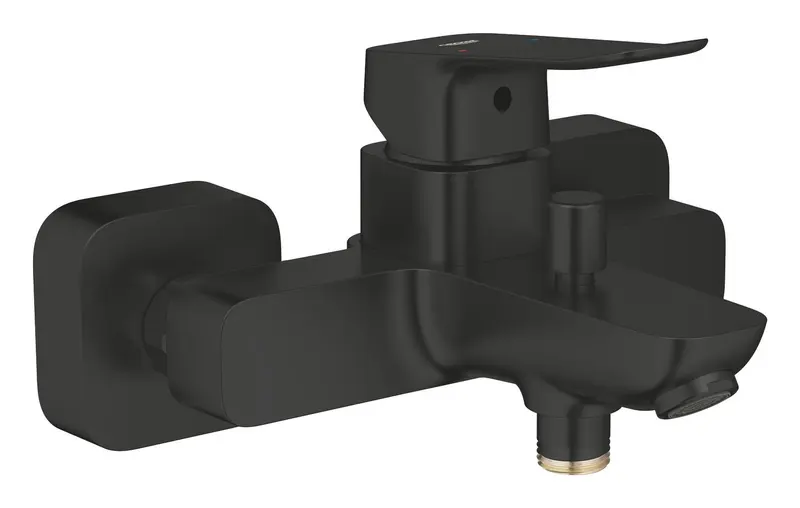 Baterie cada Grohe 1018722430, Dice, montaj pe perete, tip incastrare aparent, tip comanda monocomanda, negru