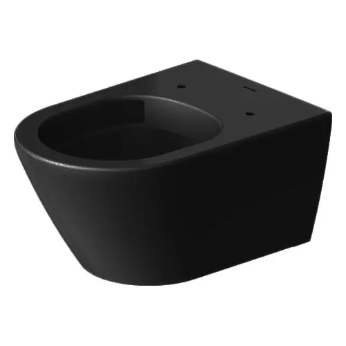 Vas WC Duravit 2577098900, D-Neo, montaj suspendat, tip clatire jet de apa, tip evacuare orizontala, antracit