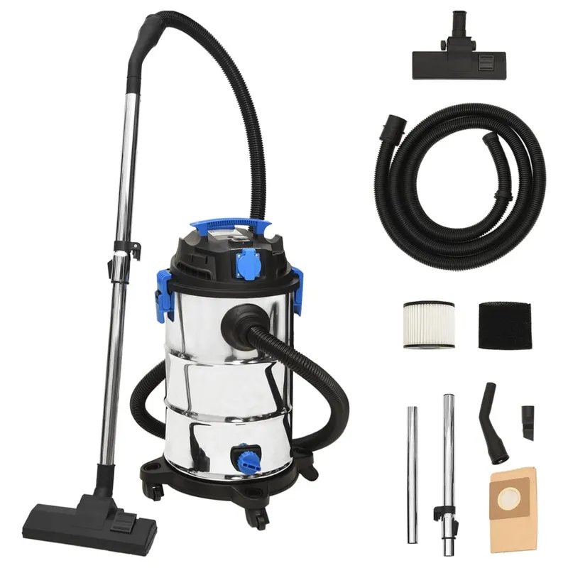 aspirator cu aspirare umeda si uscata, 1200 w, argintiu, 30 l