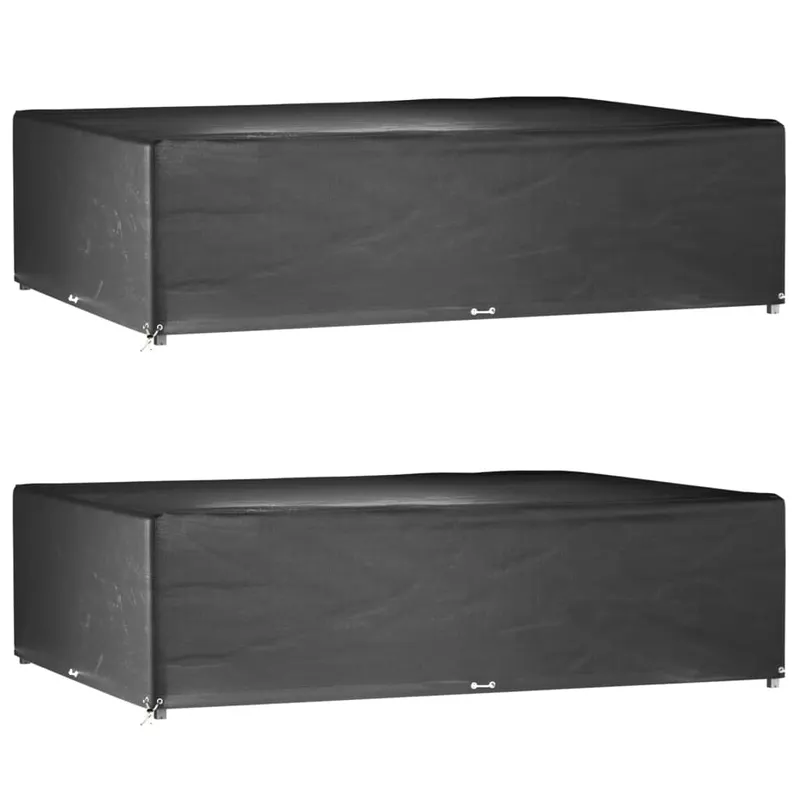 huse mobila gradina, 2 buc, 16 ocheti 300x200x75cm, rectangular