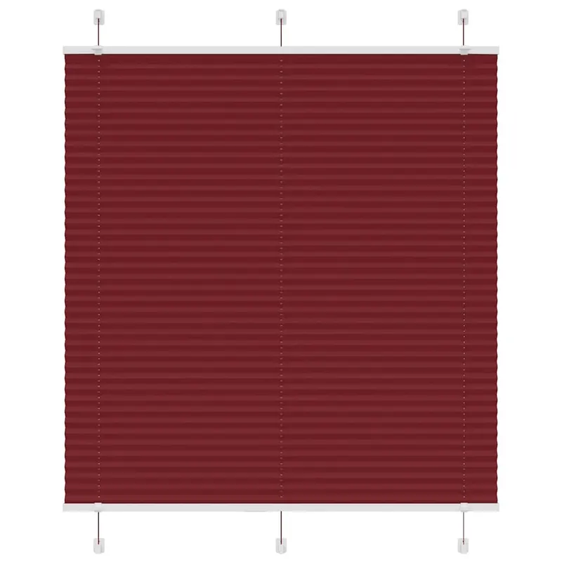 jaluza plisata bordeaux rosu 120x100 cm latime tesatura