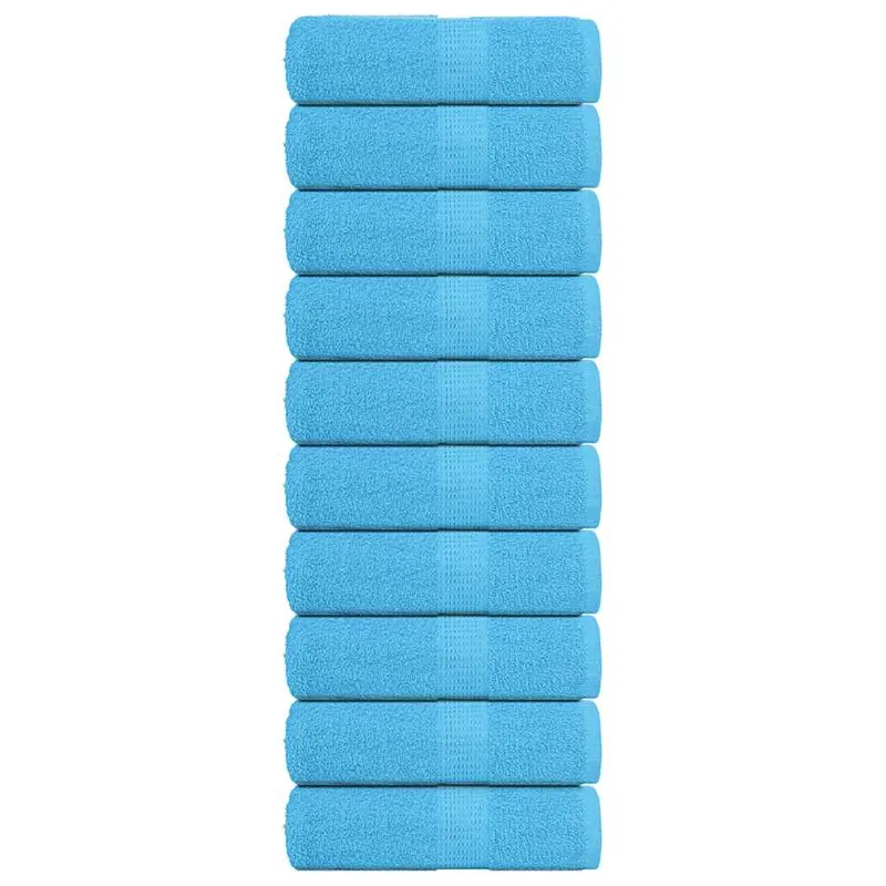 prosoape cu sapun 10 buc turcoaz 30x30 cm 360 g/m2 100% bumbac