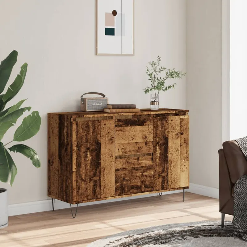 servanta, lemn vechi, 104x35x70 cm, lemn prelucrat