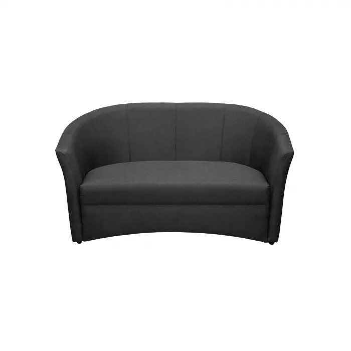 Canapea CAFENEA fixa, 2 locuri, gri antracit, 145x60x80 cm