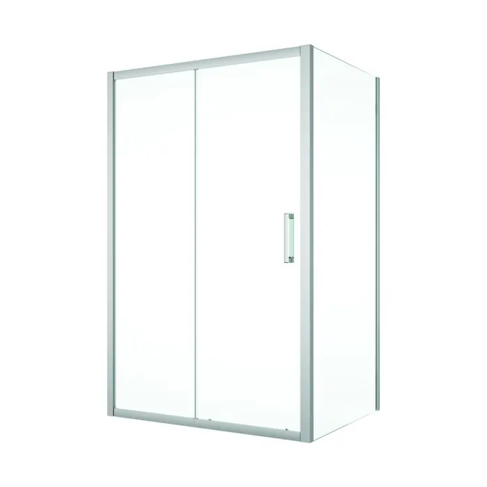 Cabina dus 120x80 cm cu usa culisanta, crom lucios, grosime sticla 5 mm, Sanswiss Ocelia