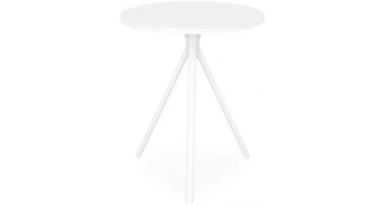 Masa rotunda exterior ELVAS H 74 x D.60 alb