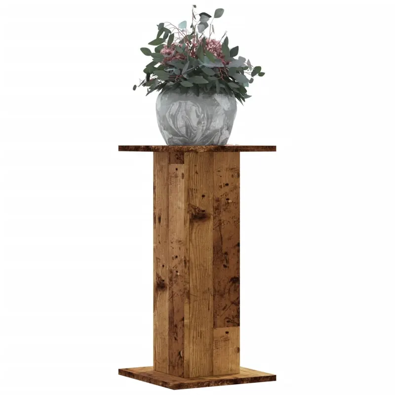 suporturi de plante 2 buc. lemn vechi 30x30x60cm lemn prelucrat