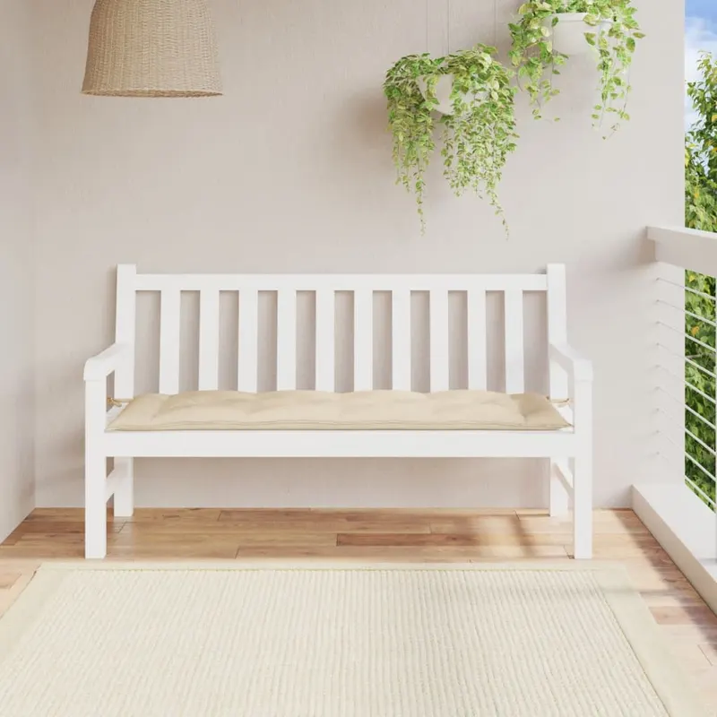 perna banca de gradina, bej, 150x50x7 cm, material oxford