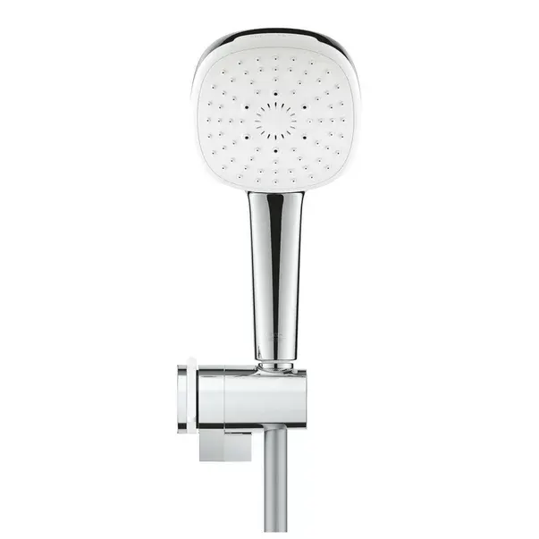Set para de dus Grohe 27584003, Para dus Tempesta Cube 110, diametru 110 mm, 3 functii, montaj universal, crom