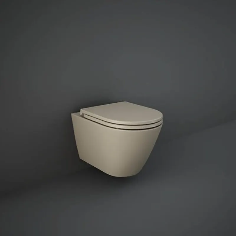 Capac WC, RAK, Feeling, cu soft close si quick release, cappuccino mat