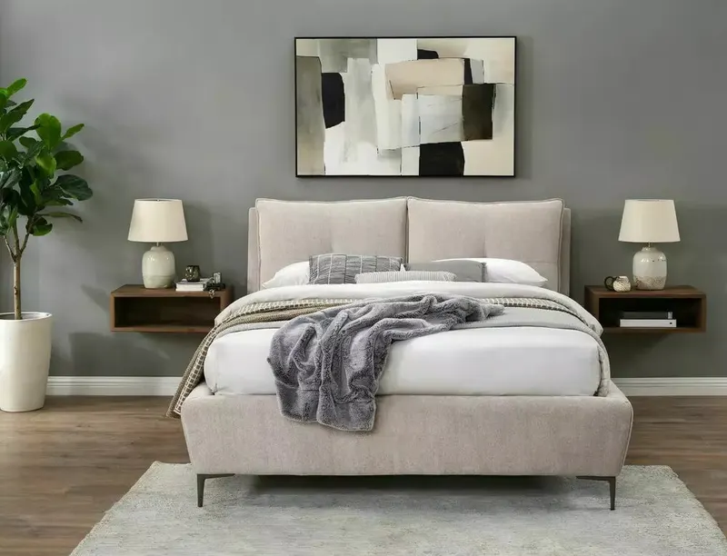 Pat HALSEN 160 x 200 CM - Beige / 160x200cm