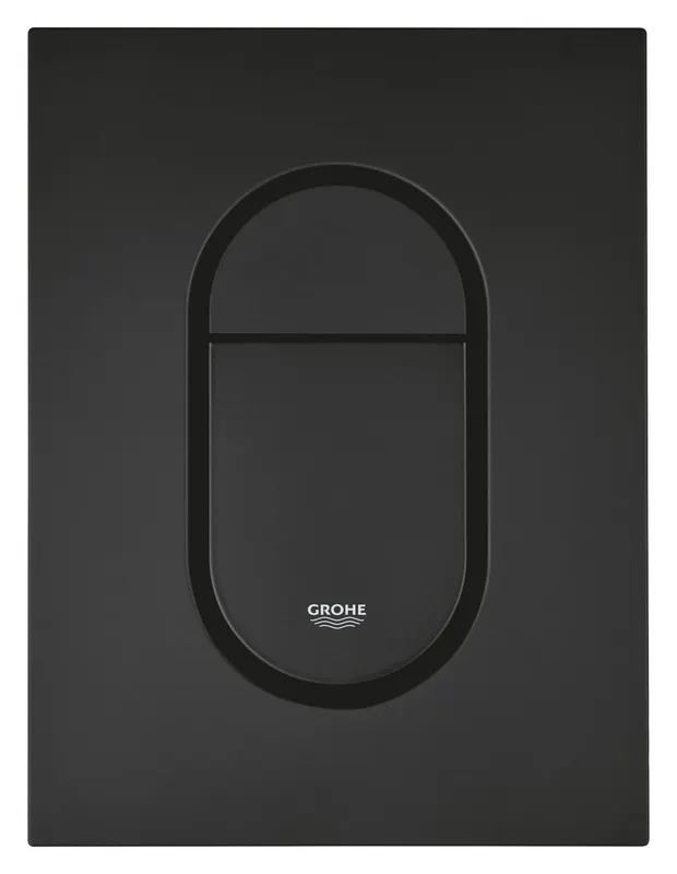 Clapeta WC Grohe 37624KF0, Arena Cosmo S, dubla, verticala, 130 x 172 mm, plastic, mat, negru