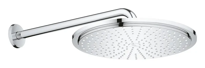 Palarie de dus Grohe 26066000, Dus fix Rainshower 310, montaj pe perete, diametru 310 mm, conexiune instalare 1 2, crom