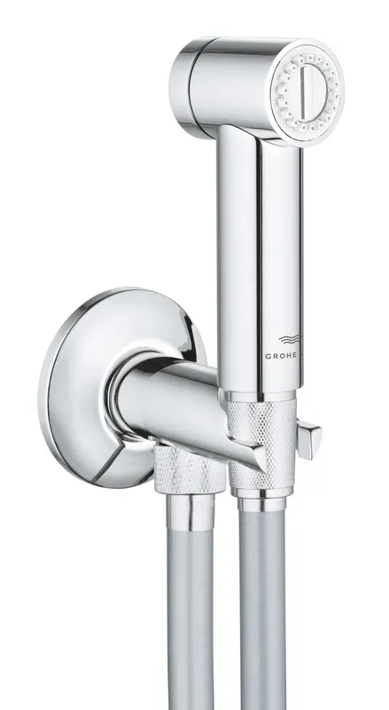 Sistem dus igienic Grohe 26841000, AQUA, tip comanda mixer monocomanda, tip comanda dus trigger, crom