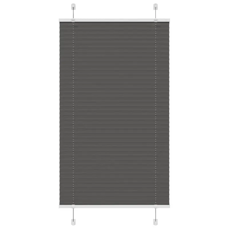 jaluza plisata negru 80x150 cm latime tesatura 79,4cm poliester
