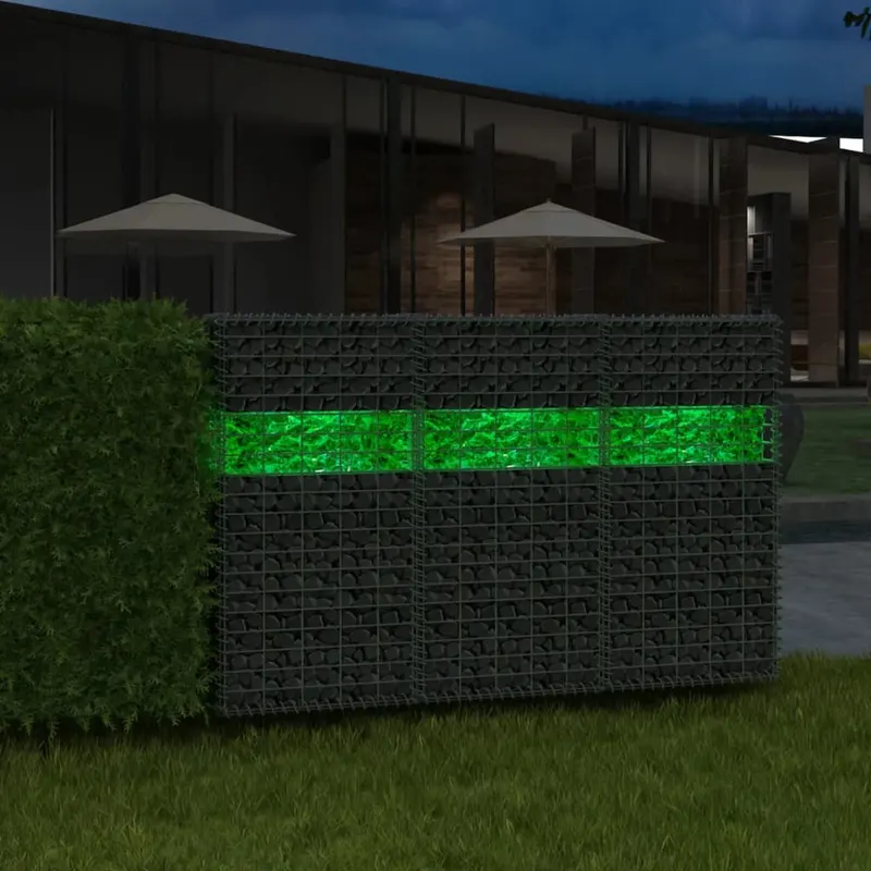 pietre gabion sticla 60-120 mm 25 kg, verde