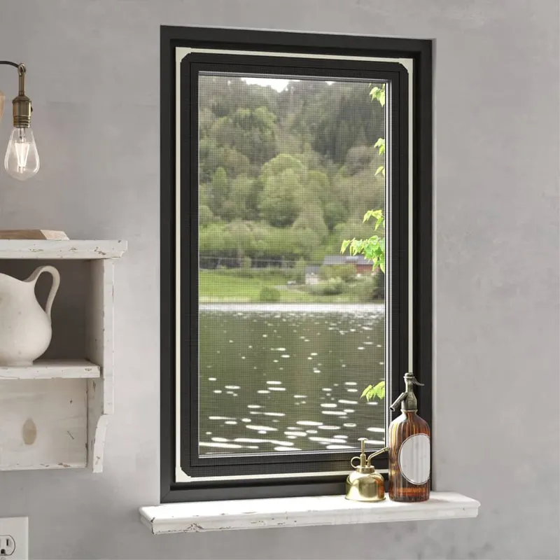 plasa insecte magnetica pentru ferestre, alb, 80x140 cm