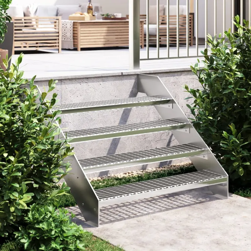 treapta tip gratar, 100x24x7 cm, otel galvanizat