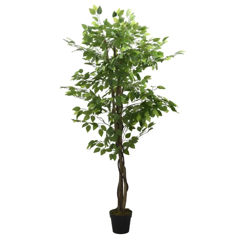 arbore ficus artificial 378 de frunze 80 cm verde