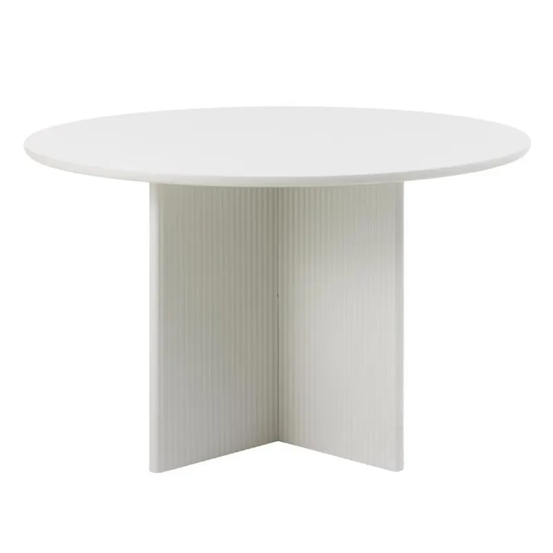Masa RALMA GREIGE Ø110 CM - Alb / Ø110cm