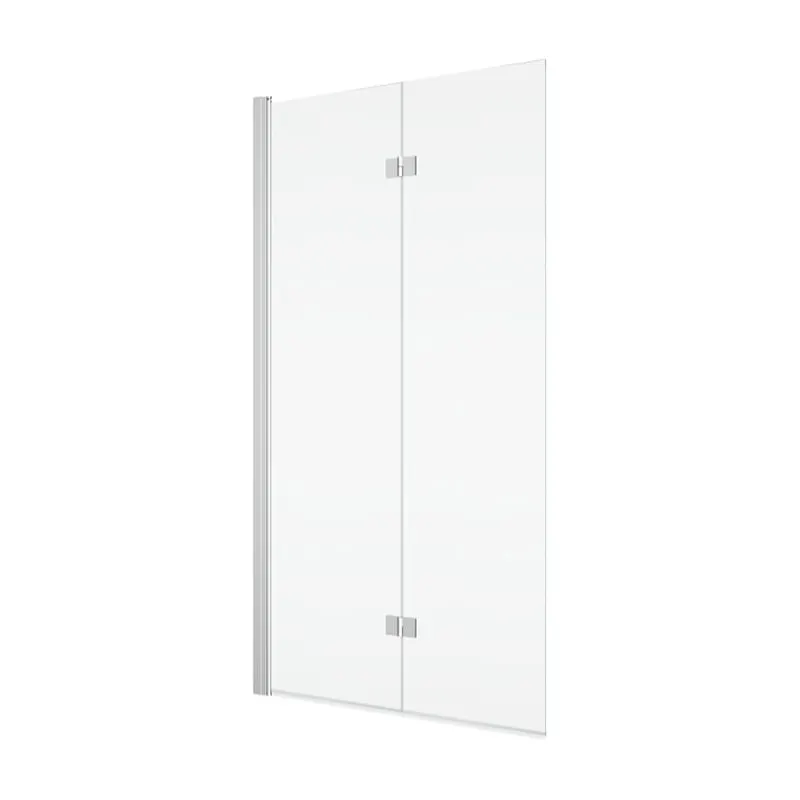 Paravan pentru cadă Ronal, Solino, plabilă, 90X150 cm, profil crom