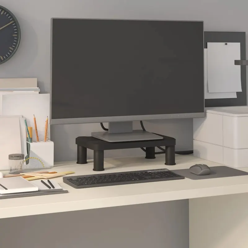 suport pentru monitor, negru, 38x24x10,5 cm