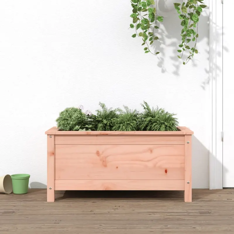 Jardiniera de gradina, 82,5x40x39 cm, lemn masiv douglas