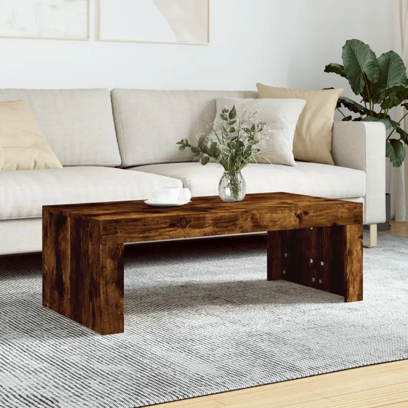 Masuta de cafea, stejar fumuriu, 102x50x36 cm, lemn prelucrat
