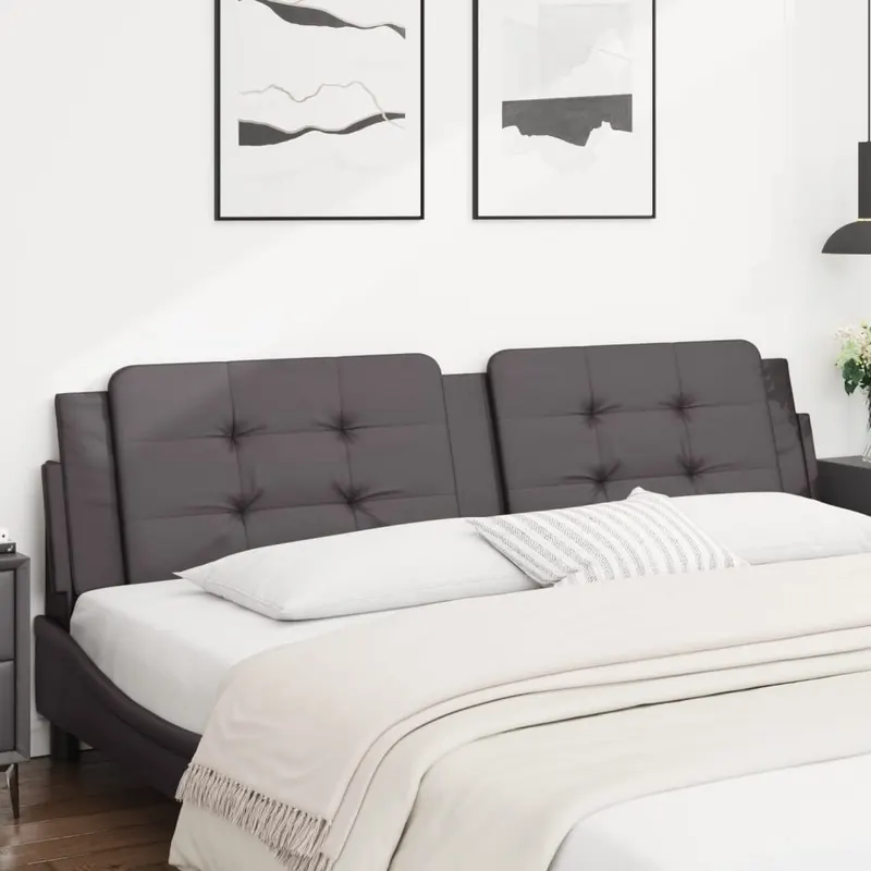 perna pentru tablie, gri, 200 cm, piele artificiala