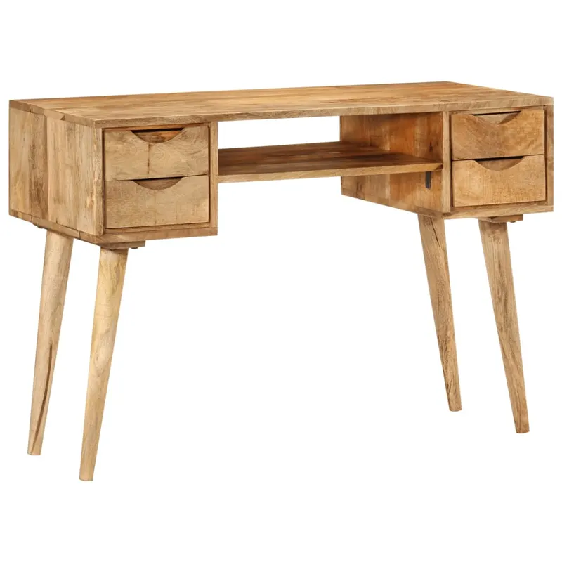 birou cu sertare, 110x47x76 cm, lemn masiv de mango