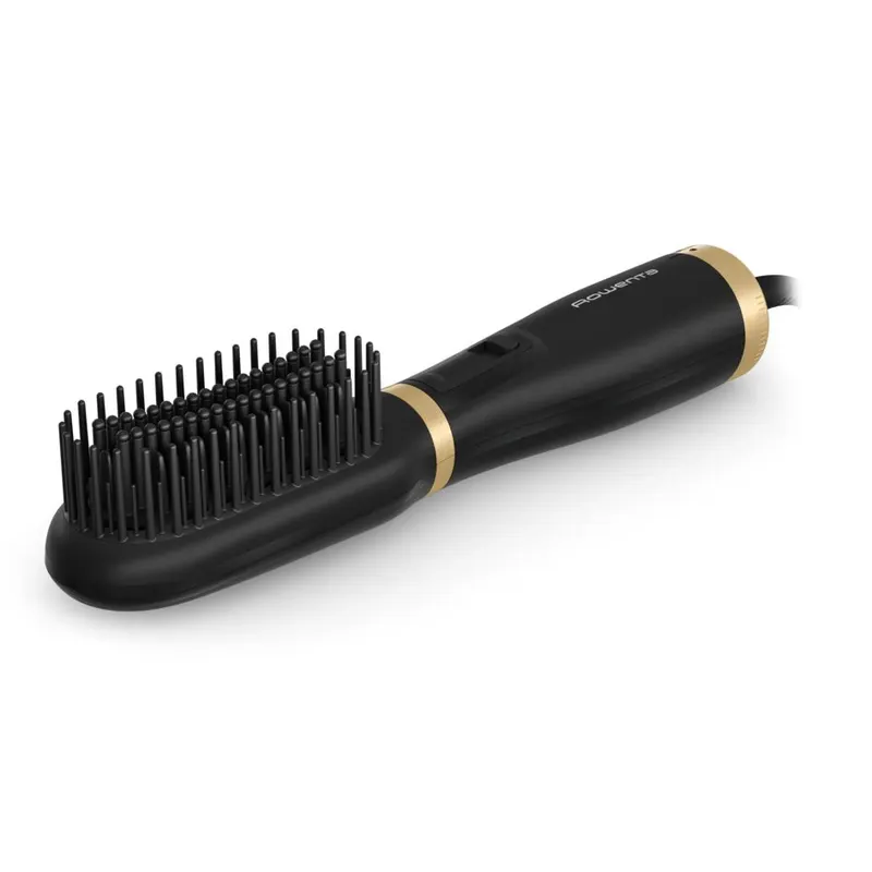 Perie de uscat si indreptat parul cu aer cald 2 in 1 Rowenta Powerstraight Air UB5920F0, 500W, 3 trepte de caldura aer, invelis ceramic, generare