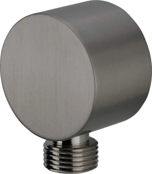 Racord unghiular rotund, pentru furtun de dus, 50x28 mm, titan, Deante Cascada