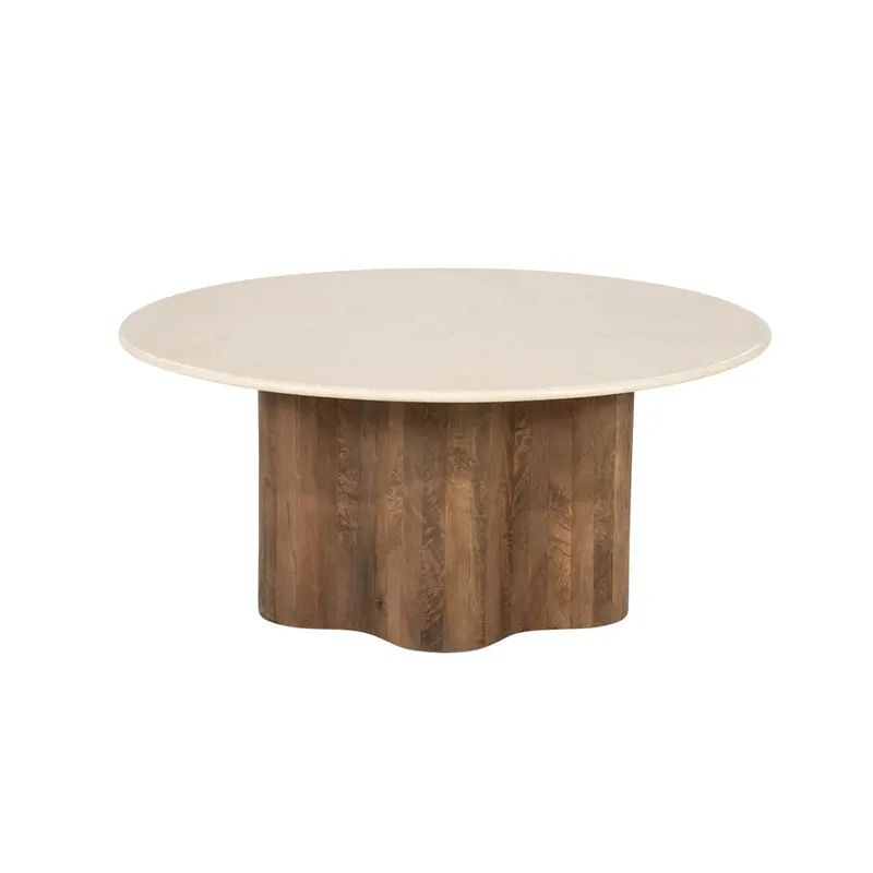Masuta de cafea GARDO Ø80 x 35 CM - Beige