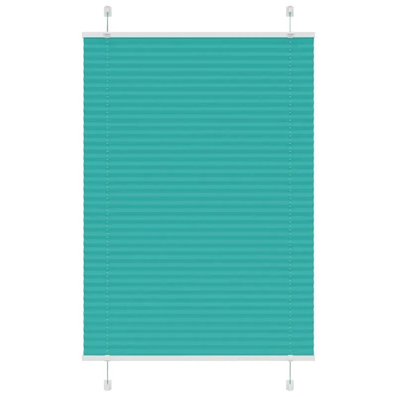 Jaluza plisata verde petrol 90x100cm latime tesatura 89,4 cm