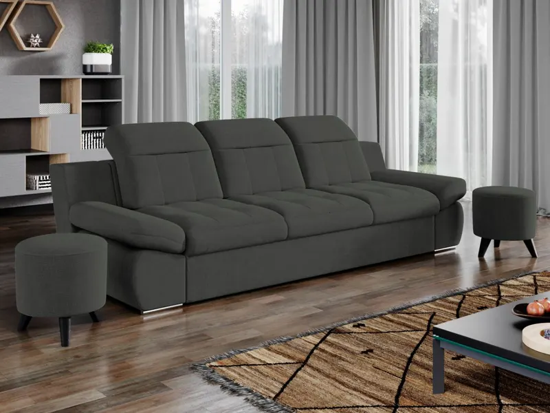 Canapea Mely Gri Antracit — imaginea 3