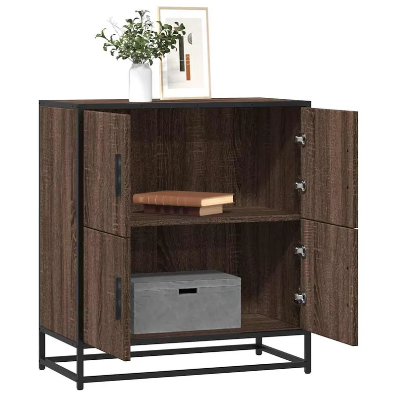 bufeta stejar maro 68x35x76 cm lemn prelucrat