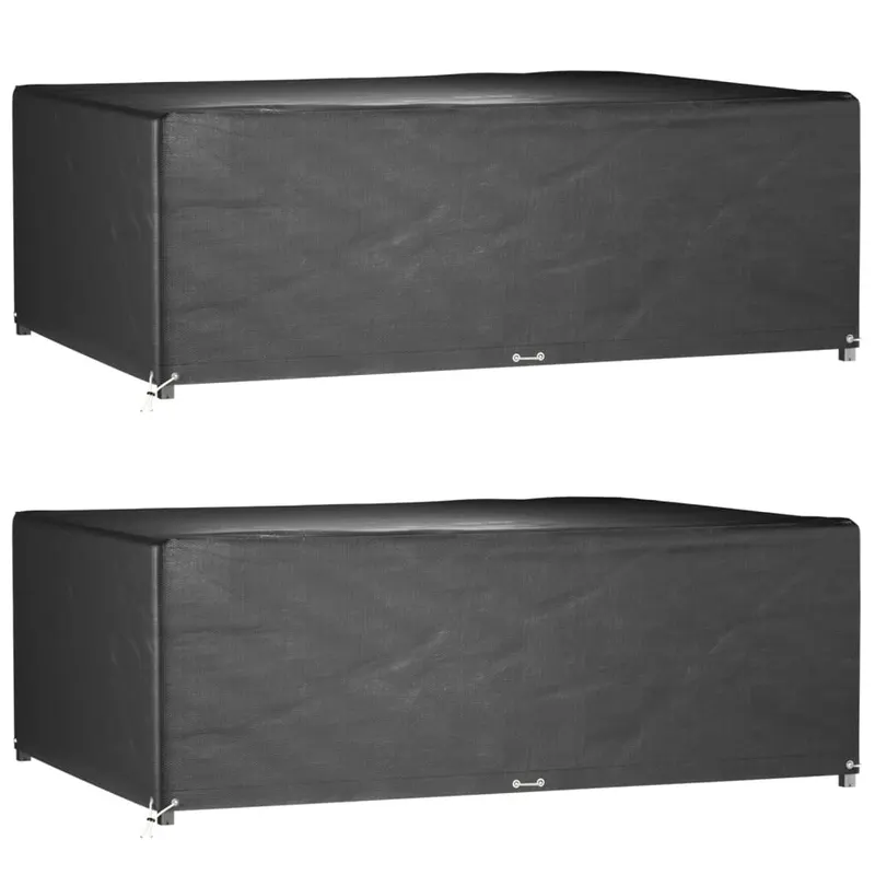 huse mobila gradina, 2 buc, 12 ocheti 230x165x80cm, rectangular