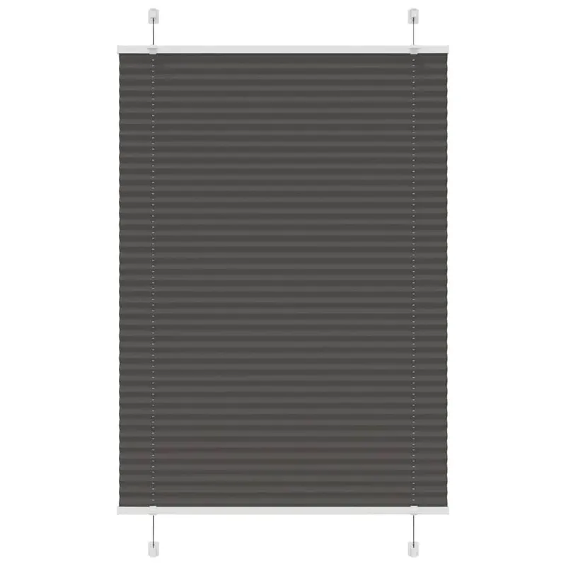 jaluza plisata negru 85x150 cm latime tesatura 84,4cm poliester